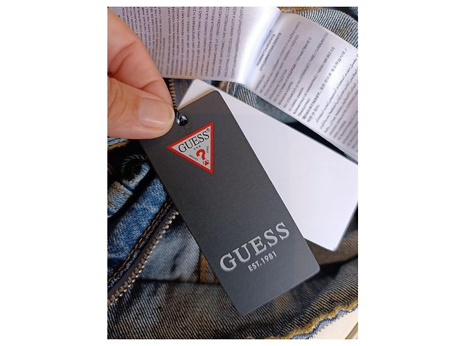Borsa tote in denim Guess - vista 5