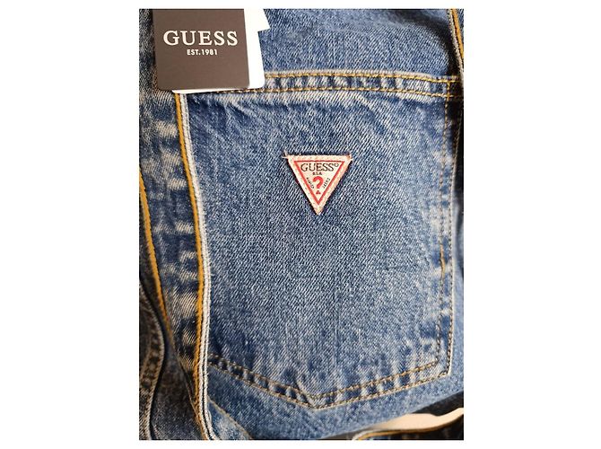 Borsa tote in denim Guess - vista 8