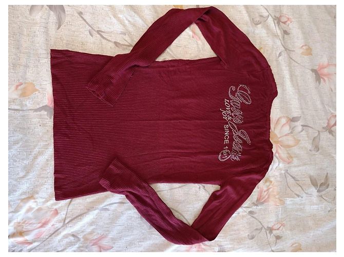Guess Langarm-Jersey mit Strass-Logo - Ansicht 2