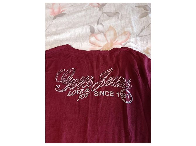 Guess Langarm-Jersey mit Strass-Logo - Ansicht 5