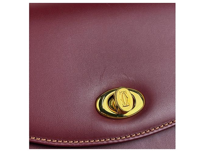 Borsa a tracolla in pelle Cartier Must Line - vista 4