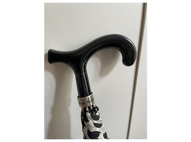 Ombrello vintage Vivienne Westwood a pois e orb - vista 11