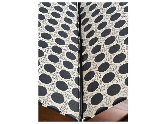 Ombrello vintage Vivienne Westwood a pois e orb - vista 15