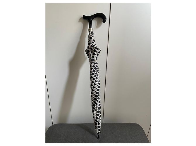 Ombrello vintage Vivienne Westwood a pois e orb - vista 3