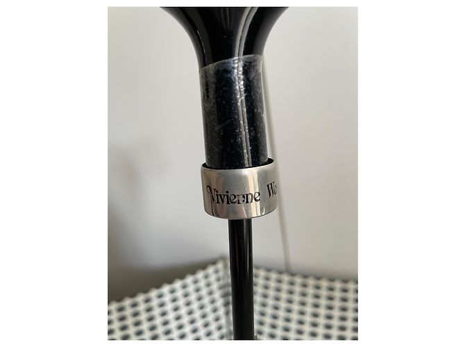 Ombrello vintage Vivienne Westwood a pois e orb - vista 7