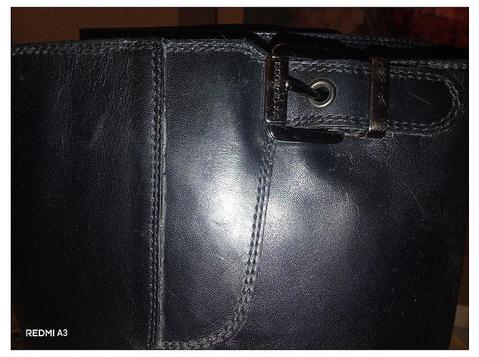 Botas altas de cuero negro Sergio Rossi - vista 11