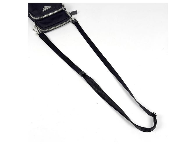 Prada Handy-Wallet-Hülle - Gebrauchtes schwarzes Nylon - Ansicht 5