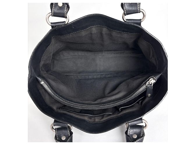 Céline Bolsa Celine Boogie Bag em couro preto - vista 10