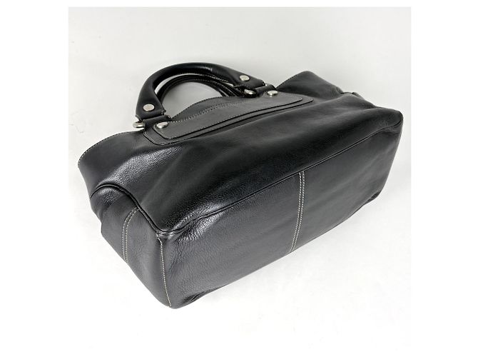 Céline Bolsa Celine Boogie Bag em couro preto - vista 2