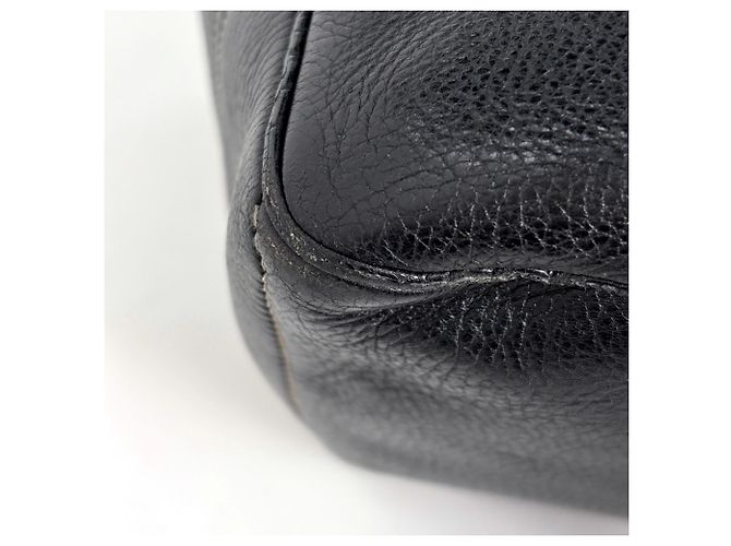 Céline Bolsa Celine Boogie Bag em couro preto - vista 3