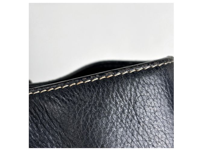Céline Bolsa Celine Boogie Bag em couro preto - vista 5