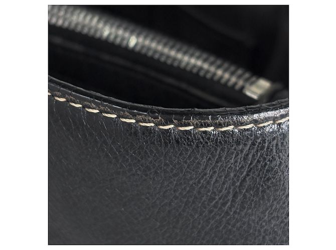 Céline Bolsa Celine Boogie Bag em couro preto - vista 6