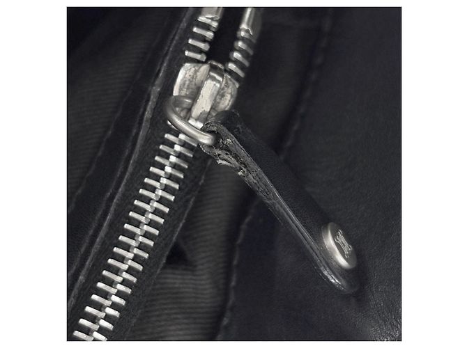 Céline Bolsa Celine Boogie Bag em couro preto - vista 8