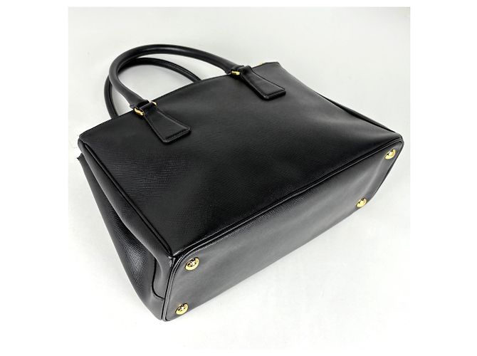 Borsa Prada Galleria 2-Way in pelle Saffiano nera - vista 2