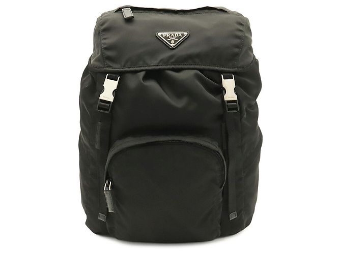 Zaino Prada Triangle in nylon nero - vista 2