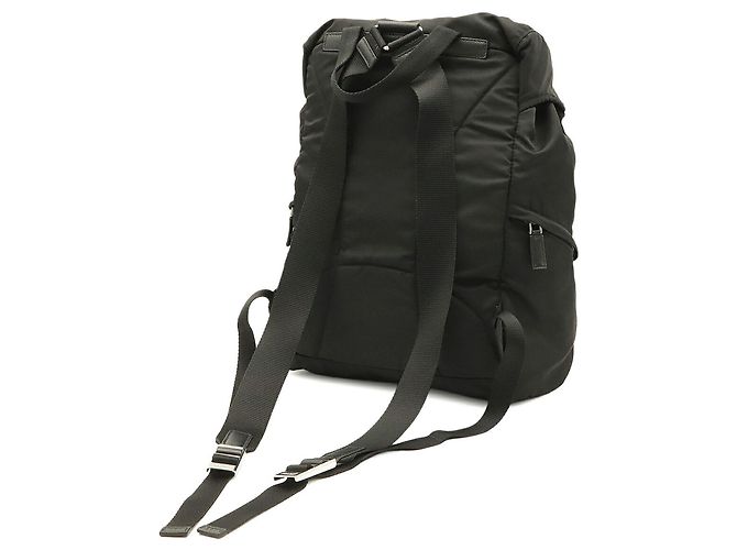 Zaino Prada Triangle in nylon nero - vista 3