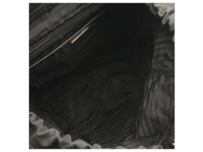 Zaino Prada Triangle in nylon nero - vista 7