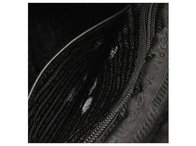 Zaino Prada Triangle in nylon nero - vista 8