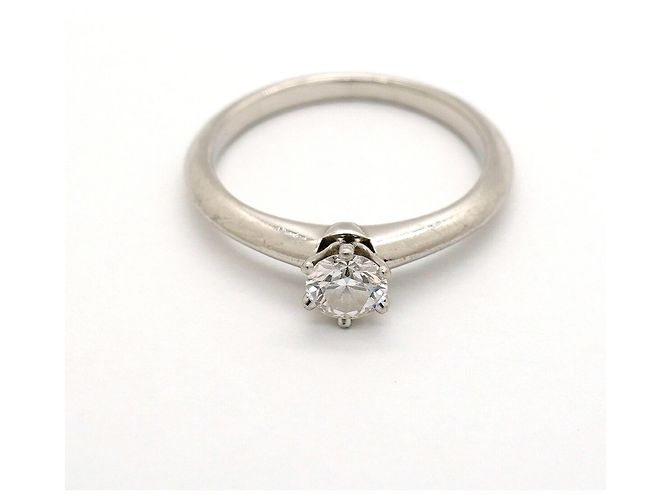 Autre Marque Tiffany & Co. Platin-Solitär-Bandring - Ansicht 3