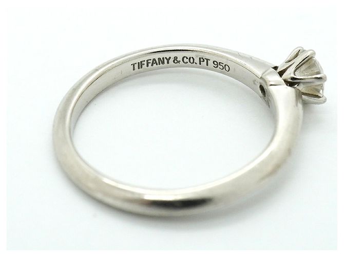 Autre Marque Tiffany & Co. Platin-Solitär-Bandring - Ansicht 4