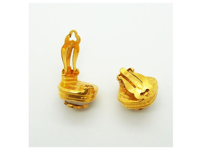 Orecchini a clip Chanel placcati in oro - vista 3