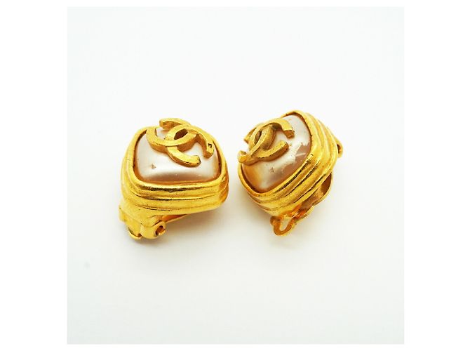 Orecchini a clip Chanel placcati in oro - vista 5