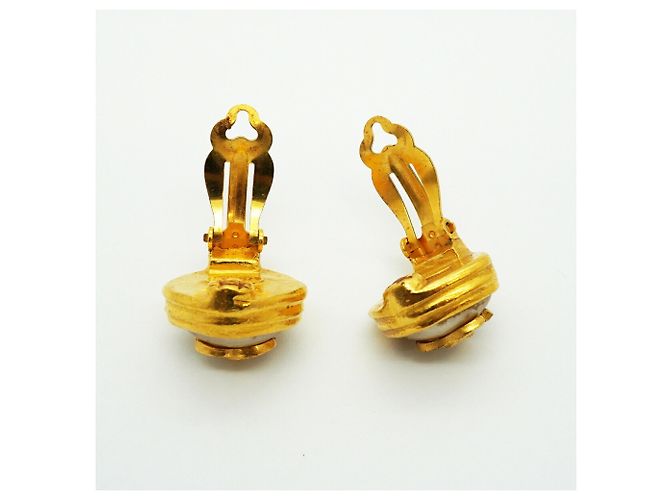 Orecchini a clip Chanel placcati in oro - vista 6