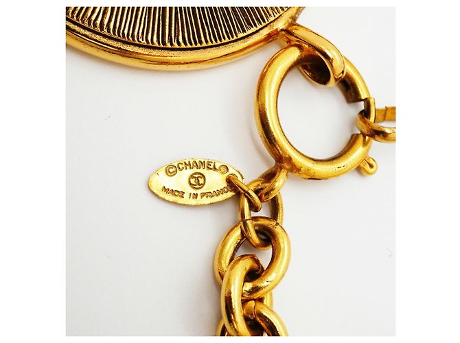 Collar círculo Coco Mark chapado en oro Chanel - vista 5