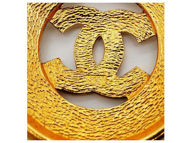 Collar círculo Coco Mark chapado en oro Chanel - vista 6