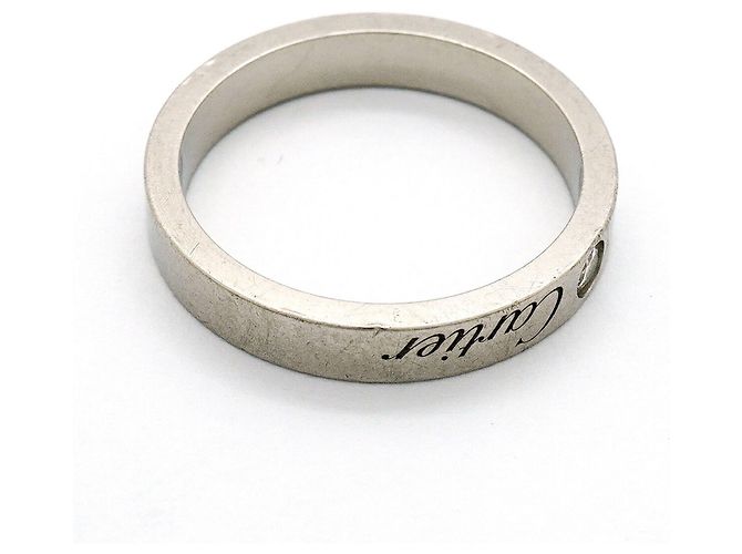 Cartier C de Ring aus Platin mit Diamant - Ansicht 7