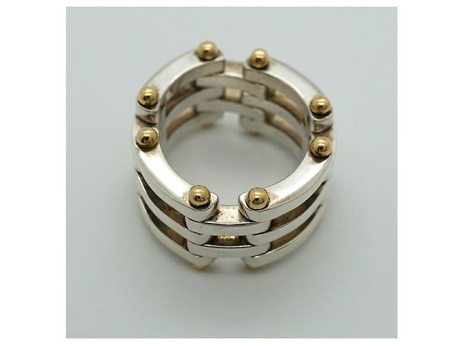 Autre Marque Anello Gate di Tiffany & Co. in argento e oro giallo - vista 3