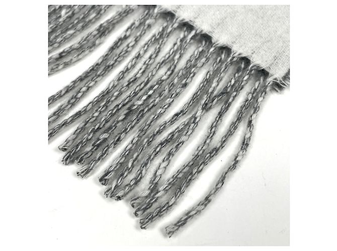 Hermès Sciarpa in cashmere grigia Hermes - vista 4