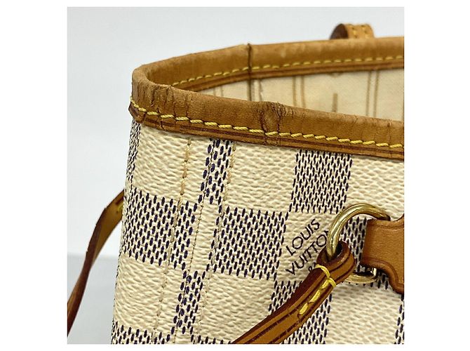 Borsa Tote Louis Vuitton Damier Azur Neverfull PM - vista 12