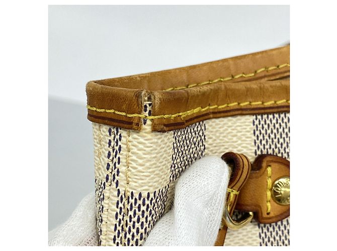 Borsa Tote Louis Vuitton Damier Azur Neverfull PM - vista 6