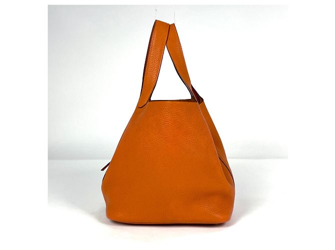 Hermès mala Hermes Picotin MM em Orange - vista 2