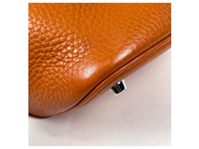 Hermès mala Hermes Picotin MM em Orange - vista 6