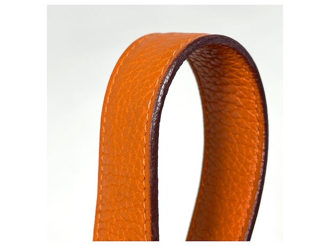 Hermès mala Hermes Picotin MM em Orange - vista 8