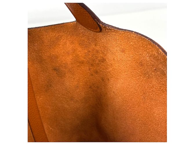 Hermès mala Hermes Picotin MM em Orange - vista 9