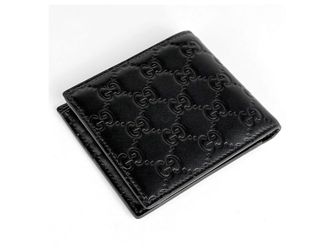 Billetera bi-fold de piel Gucci Guccissima - vista 2