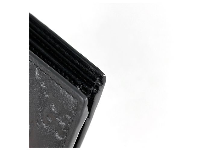 Billetera bi-fold de piel Gucci Guccissima - vista 3