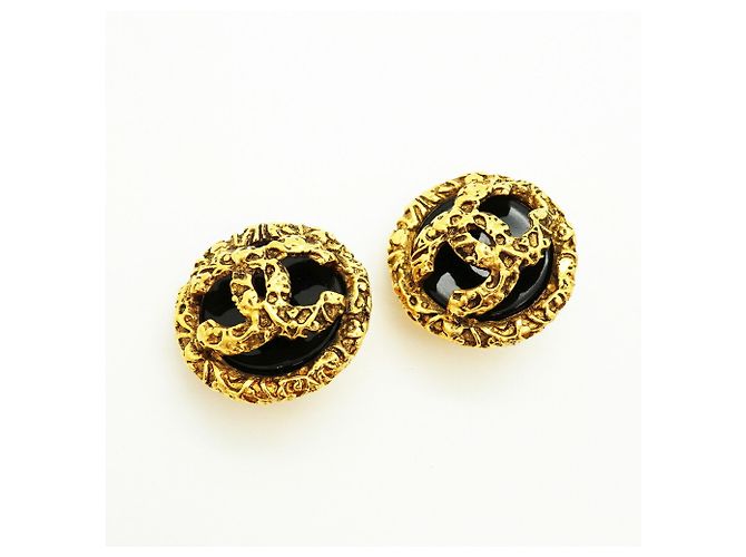 Orecchini a clip Chanel Coco Mark Circle Lava Motif - vista 2
