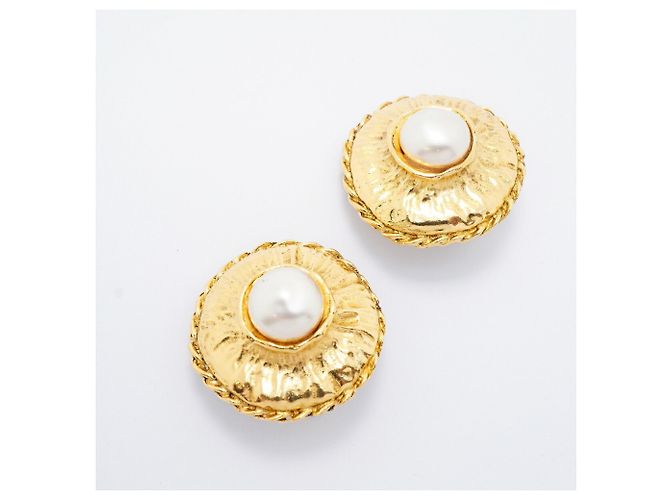 Orecchini a clip placcati oro Chanel - vista 2