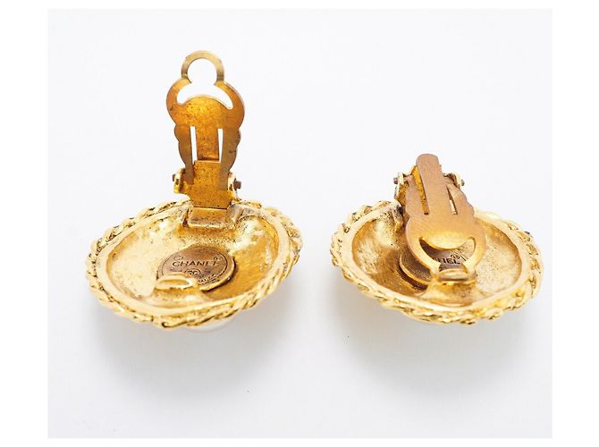 Orecchini a clip placcati oro Chanel - vista 3