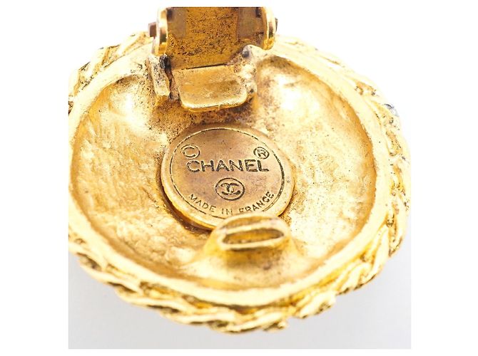 Orecchini a clip placcati oro Chanel - vista 4