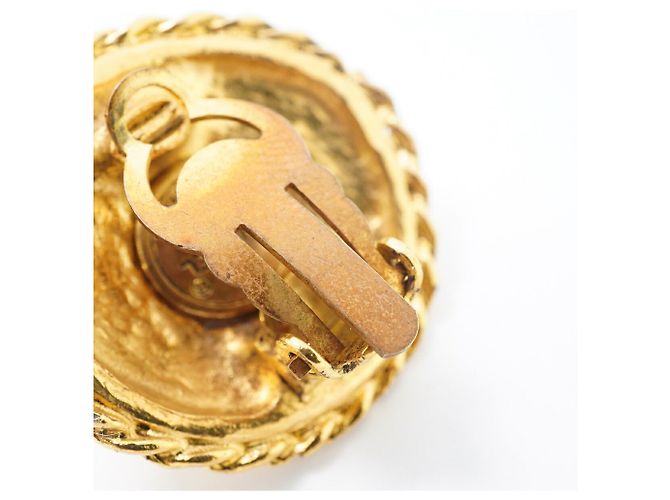Orecchini a clip placcati oro Chanel - vista 7