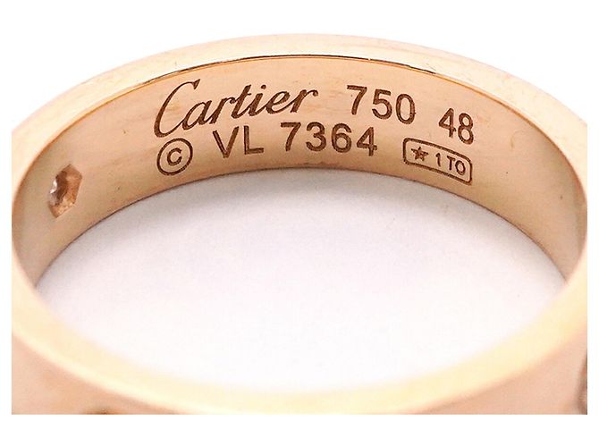 Anello Cartier Mini Love in oro rosa - vista 4