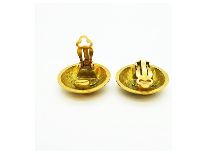 Orecchini a clip Chanel placcati in oro - vista 3