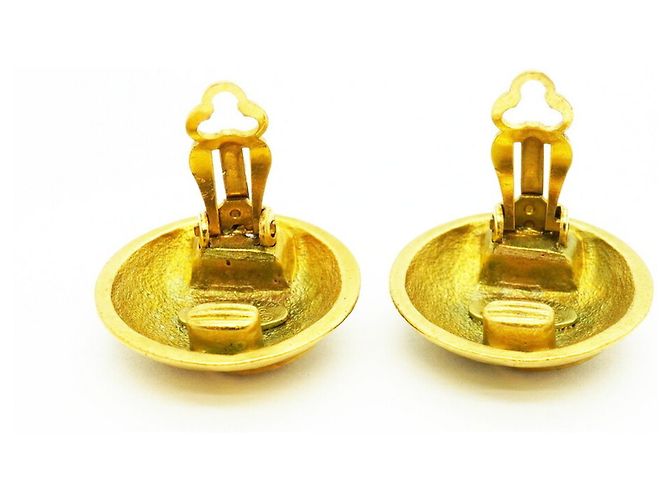 Orecchini a clip Chanel placcati in oro - vista 5