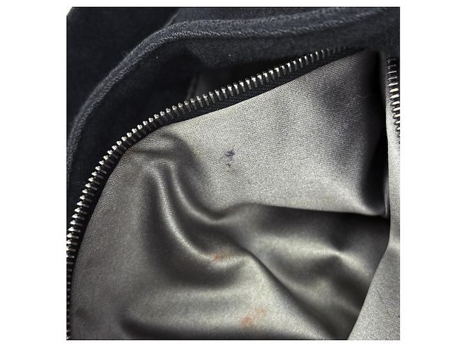 Borsa a spalla Fendi in tessuto nero - vista 7