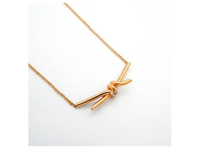 Autre Marque Collana Knot di Tiffany & Co. in oro rosa 18K - vista 2
